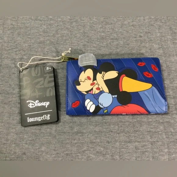 Loungefly Brave Little Tailor Mickey and Minnie Mouse Flap Wallet - Picture 1 of 9